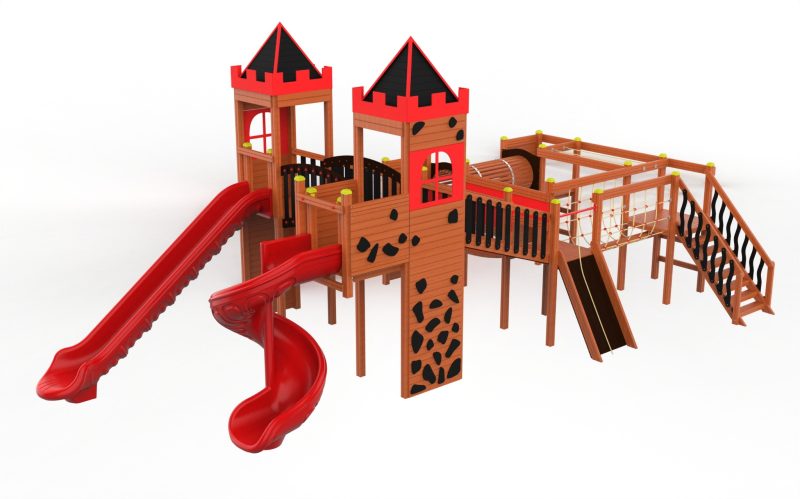 Pirate Star Château – wooden castle playground