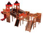 Pirate Star Château – wooden castle playground