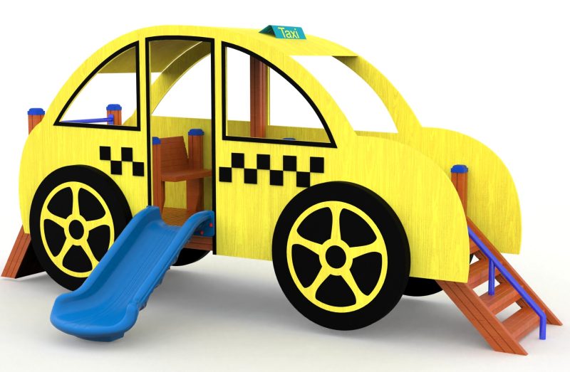 Taxi – wooden children's playground